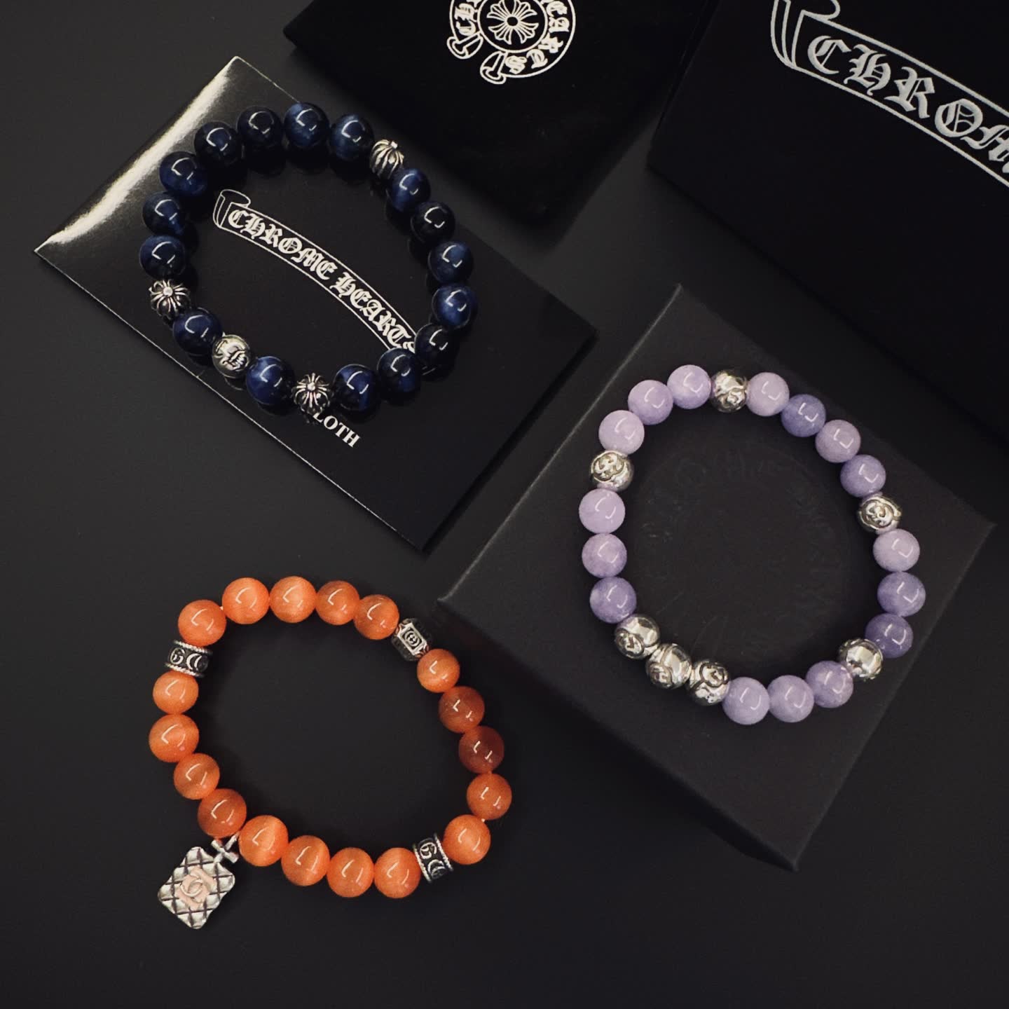 Chrome Hearts Beaded Bracelet Set